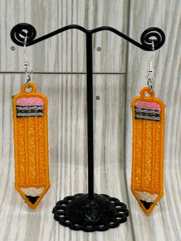 Pencil Drop Earrings