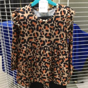 Girl's Leopard Tunic Set