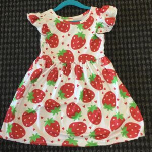 Girl's Strawberry A-Line Dress