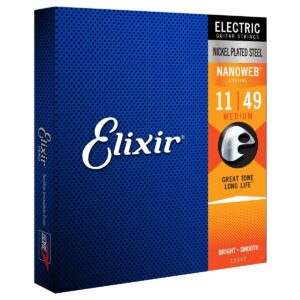 Elixir Nanoweb 11|49 Medium Electric Guitar Strings