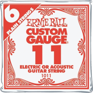 Ernie Ball Plain Steel 11 (.011") Single Guitar String