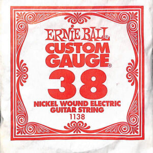 Ernie Ball Nickel Wound .038w Electric Single Guitar String