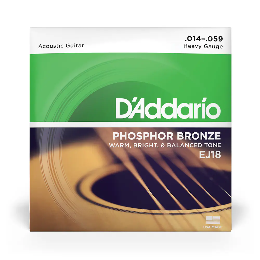 D'Addario EJ18 Phosphor Bronze Guitar String Set