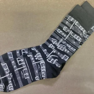Black Sheet Music Socks