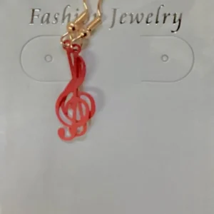 Stylized Treble Clef Earrings