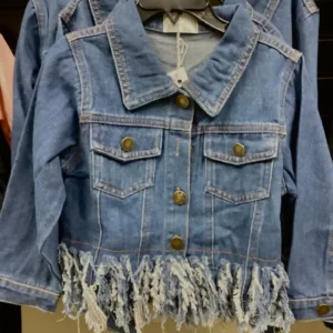 Girl's Distressed Jean Jacket