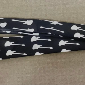 Black And White Guitar Tie