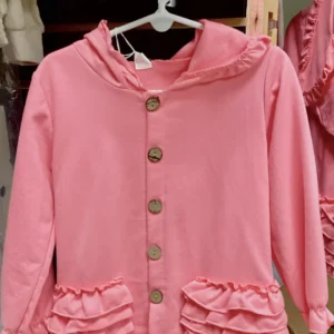 Bright Pink Ruffled Jacket