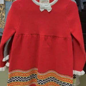 Girl's Wintry Knit Dress