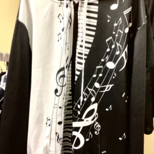 Half-And-Half Piano Hoodie