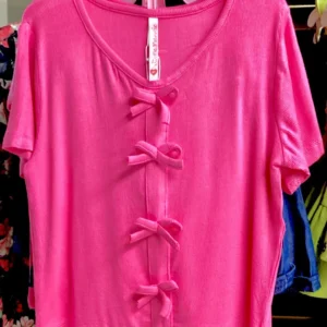 Girl's Bow Tee & Shorts Set