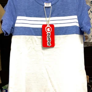 Boy's Blue & White Striped Tee