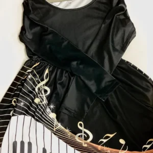 Girl's Golden Piano Dress