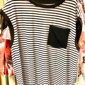 Women's Monochrome Sleeveless Tee