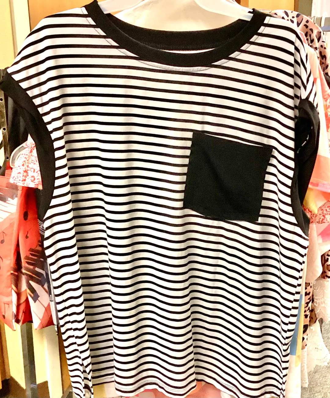 Women's Monochrome Sleeveless Tee